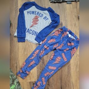 Bacon kids pajamas